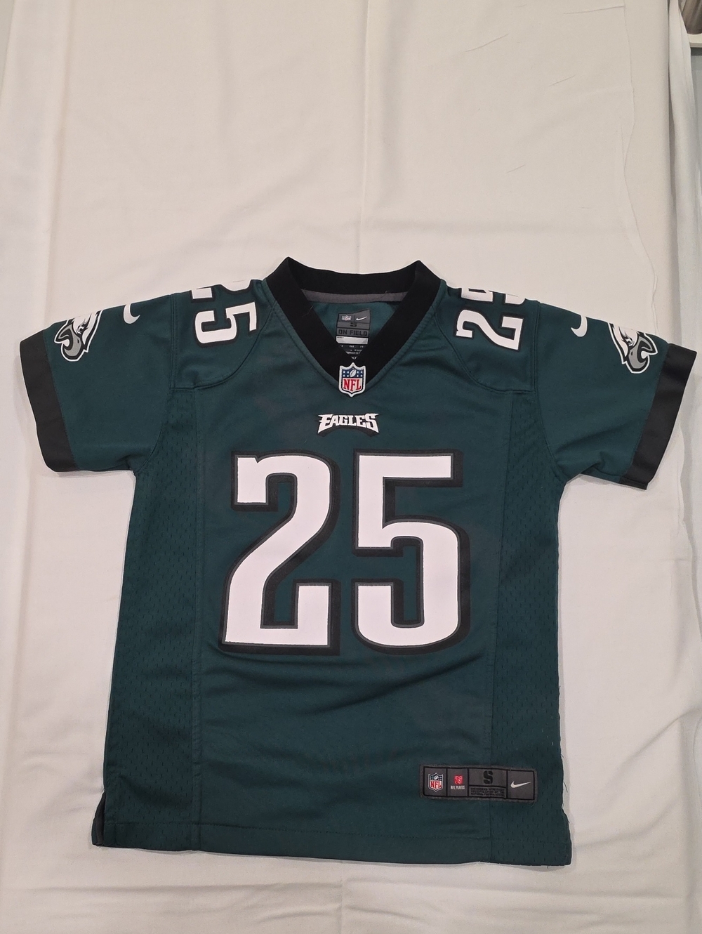 Nike Youth Eagles #25 LESEAN MCCOY Jersey in Midnight Green and White